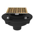 Rohl Decorative Shower Drain Petal Complete Cast Iron Drain Assembly SDCI2-3146IB